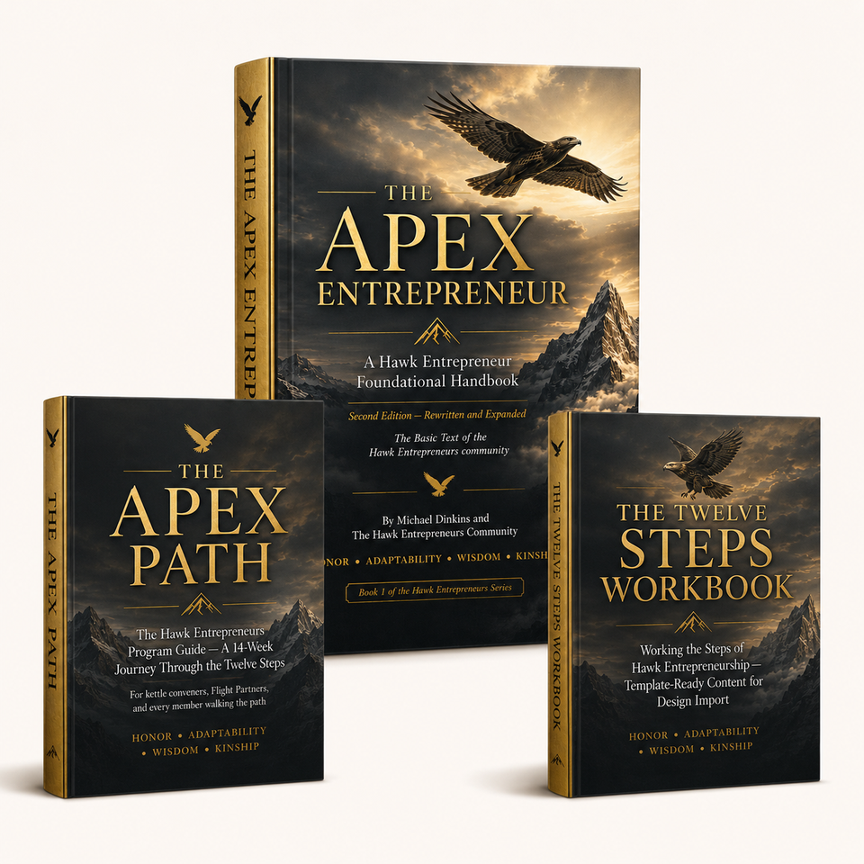 The Apex Entrepreneur — Second Edition - The Complete Digital Founder Transformation System: Foundational Handbook, Twelve Steps Workbook, and 14-Week Apex Path Program Guide