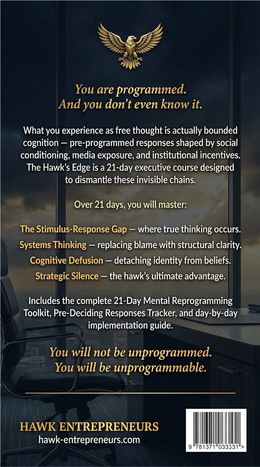 The Hawk's Edge 21 Days to an Unprogrammable Mind